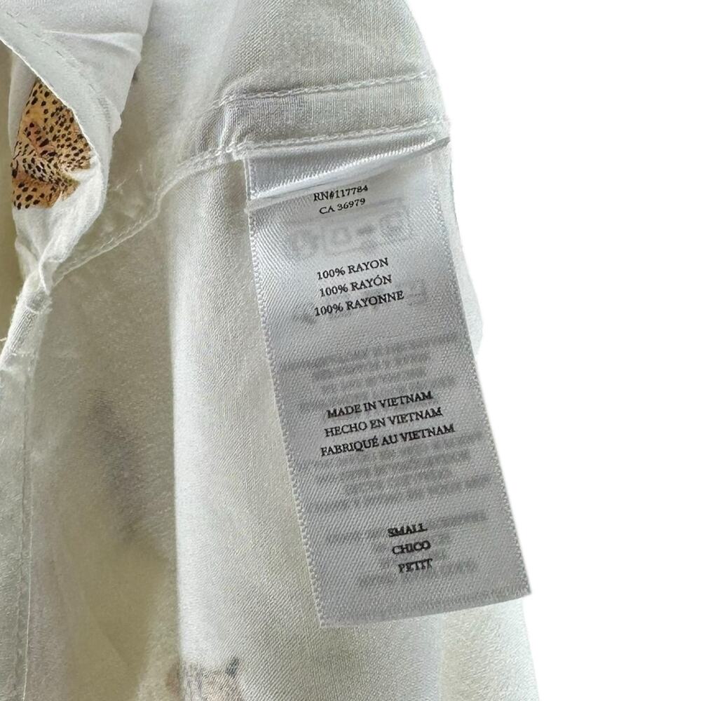 RAILS White Jaguar Print Long Sleeve Button Down … - image 6